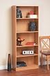 5 Shelf Bookcase in Oak Finish By Mylex Furniture
