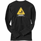 T-Shirt Long Sleeve Dark Silver  Danger : Angry Chihuahuas Owner  Dog