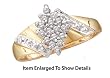 Stunning Yellow Gold Diamond Cluster Ring