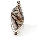  : STERLING SILVER AGATE SMOKY QUARTZ RING