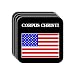 US Flag - Corpus Christi, Texas (TX) Set of 4 Mini-Mousepad Coasters