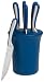 blinQ 7-Piece Steak Knife Set, Mystic Blue