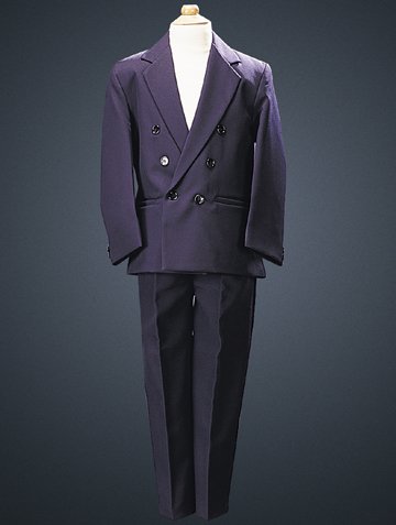 2 Piece Navy Blue Double Breasted Suit