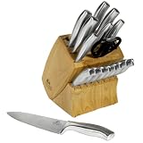 Chicago Cutlery 18-Piece Insignia Steel Block Set with In Block Sharpener
