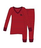Hatley Moose on Red Striped Ribbed PJ Set (Women's)