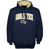Georgia Tech Yellow Jackets Navy Blue Classic Arch Twilled Hoody Sweatshirt