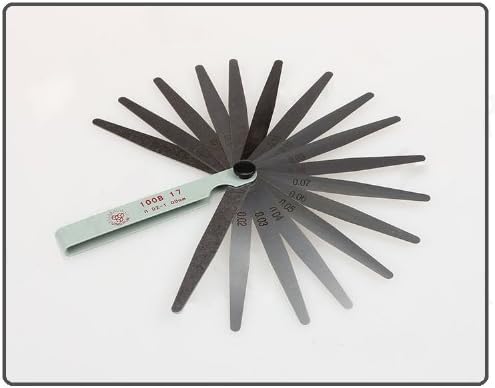 0.02 to 1mm 17 100b -17 Blade Thickness Gap Metric Filler Feeler Gauge Measure Tool