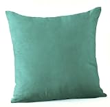 Jovi Home Suede Cushion, Aqua