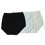 Damen Unterw�sche,uni, hoch geschnittene Slips mit Lycra Elastan (6er Pack)
