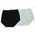 Damen Unterw�sche,uni, hoch geschnittene Slips mit Lycra Elastan (6er Pack)