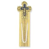 Gold-tone Crucifix Small Bookmark/Mixed Metal