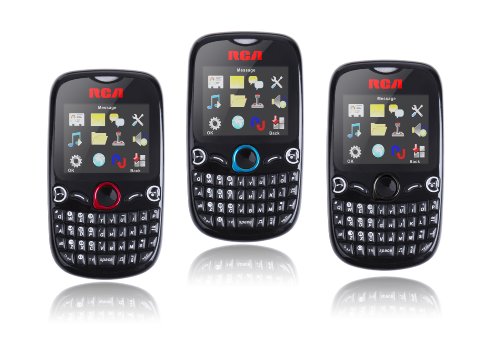 RCA T1 Unlocked Dual Sim Card Phone with QWERTY Keyboard, Bluetooth, GPRS, Camera, FM Radio ,MP3 &MP4 Player for T-Mobile and AT&T No Contract
