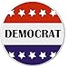 Democrat Stars 2.25â€ Large Pinback Button Pin Campaign Election Political Party