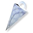 White Snowflakes - Icicle Shaped Favor Boxes (set of 6)