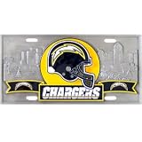 San Diego Chargers Zinc License Plate - NFL Football Fan Shop Sports Team Merchandise 