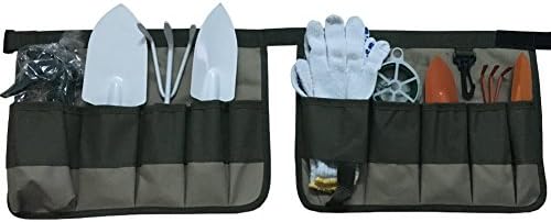 Green Burgeon Carrying Garden Tools Set (Garden Tool and Tote Set) (10 Pieces Set)
