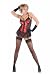 2 PC. Underwired soft bustier with satin brocade, chiffon trim, and matching thong.