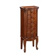 6 Drawer Jewelry Armoire - Walnut&nbsp;