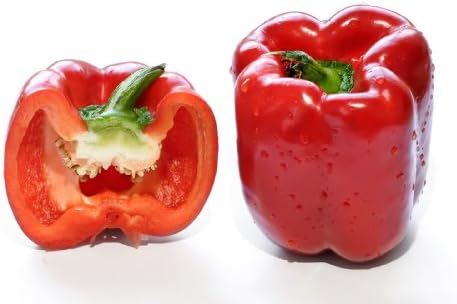 0.3g (Appr. 45) Sweet Pepper Seeds "California Wonder" Extra-big, Extra-sweet Bells, Resistant to Tobacco Mosaic Virus 'Fresh Seeds - Best Before 12.2017!'