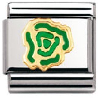 Nomination Composable Classic VEGETABLES Edelstahl, Email und 18K-Gold (Salat) 030219 Preisvergleich