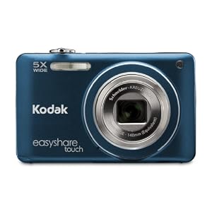 Kodak Easyshare Touch M5370 16 MP Digital Camera with 5x Optical Zoom, HD Video Capture and 3.0-Inch Capacitive Touchscreen LCD (Blue)