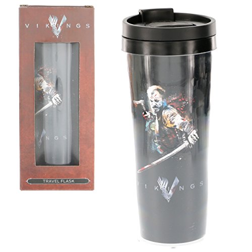 Vikings Floki Travel Coffee Mug - Insulated Tumbler Cup 10 Oz - History Channel TV Show Officially Licensed