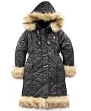 Baby Phat Girls Fur-Trim Quilted Coat