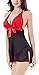 Ruzishun Women's sexy Lingerie red bow Sleepwear Underwear