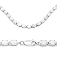 24.50 Carat Genuine Opal .925 Silver Necklace