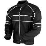 Veste moto noir motard blouson en cor...