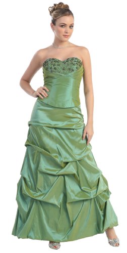 Strapless Junior Prom Dress Long Gown #2501