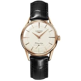 Longines Watches Longines Heritage Collection Flagship Automatic 18k Solid Rose Gold Mens Watch by Longines