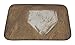 Gear New Home Plate Baseball Bath Mat, Microfiber, Foam With Non Skid Backing, 24