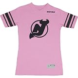 Reebok New Jersey Devils Girl's (7-16) Pink Fashion Jersey Tee Medium