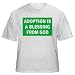 ADOPTION IS A BLESSING FROM GOD Youth T-Shirt (for Kids) Various Colors Available