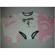 Milwaukee Brewers Baby Girl Pink 3 Pack Creeper Set by Nike