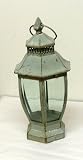 Mossy Green Hatteras Coach Metal Lantern Terrarium