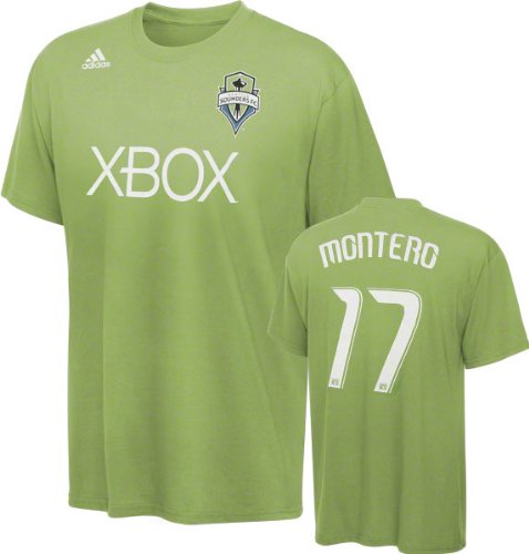 Seattle Sounders adidas Fredy Montero #17 Name and Number T-Shirt Seattle Sounders adidas Fredy Montero #17 Name and Number T-Shirt