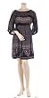 BCBG BLACK/VAPOR SILK VELVET MINI DRESS NEW S