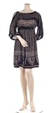 BCBG MAX AZRIA - BCBG BLACK/VAPOR SILK VELVET MINI DRESS NEW S