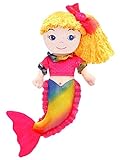 GirlznDollz Cameron Rainbow Mermaid Doll, Blonde/Yellow/Pink/Multi Color