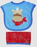 Mullins Square Kids Pony Bib and Burper Set