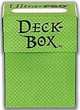 GREEN - Ultra PRO Textured Gaming Deck Box - Includes 50 Pack of Standard Size Deck Protectors and Sleeves