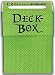 GREEN - Ultra PRO Textured Gaming Deck Box - Includes 50 Pack of Standard Size Deck Protectors and Sleeves