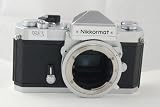 Chrome Nikon Nikkormat FTN SLR film camera; body only, no lens