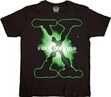 41XvlhCw5NL. SL160  The X files Glow in the Dark Logo Black T shirt