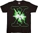 Search : X-files Glow In The Dark Logo Black T-Shirt Tee