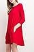 Women's ULTRA SOFT BAMBOO ¾ Sleeve Swing Dress w/ Pockets, Made in USA