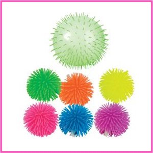 12 Blow Up Puffer Ball Favors (4in)