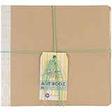 Prima Marketing Bloom 3-Ring Binder Art Journal 2-Inner Pockets and 38 Double-Sided Pages, 8 by 8-Inch
